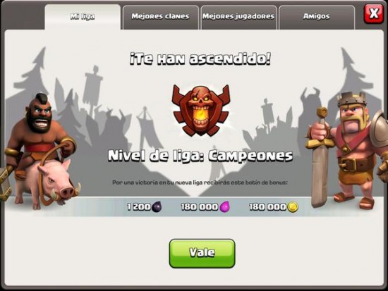 Clash of Clans Liga de Campeones